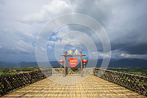 Yun Lai Viewpoint at Santichon Village, Pai District in Mae Hong Son