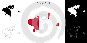 Yunguyo outline map