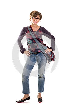 Yuppie girl standing 2