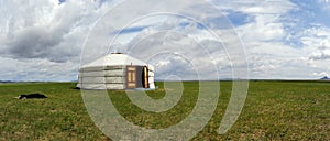 Yurt , in the grassland of Mongolia