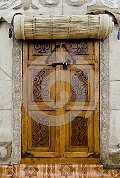 Yurt door