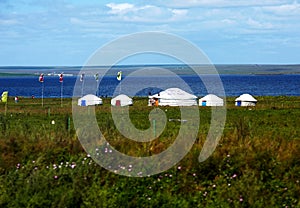 Yurt in the grassland.