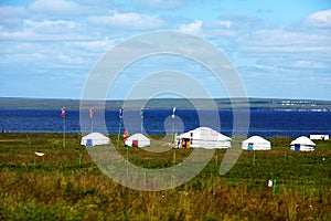 Yurt in the grassland.