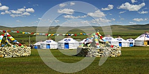 Yurt in the grassland of Mongolia