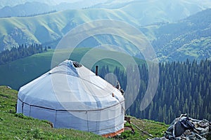 Yurt in the mountains