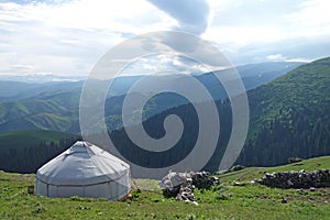 Yurt in the mountains