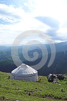 Yurt in the mountains