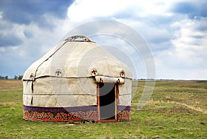 Yurta nómadas una carpa 