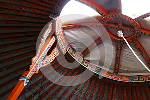 YURT ROOF INTERIOR