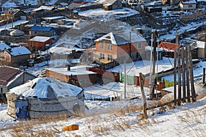 A yurt in the suburbs of Ulaan Baatar