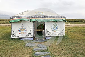 Yurt Tent. Nomad Mongolian Hut