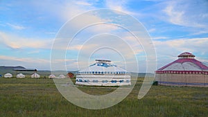 Yurts on grassland of Inner Mongolia