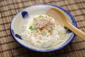 Yushi tofu (Okinawa local cuisine in Japan), a Japanese healthy soybean dish photo