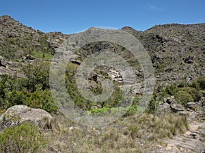 The  Yuspe river running through the mountains at Cerro Blanco reserve