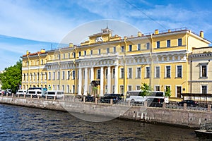 Yusupov palace on Moika river, St. Petersburg, Russia