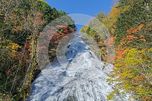 Yutaki waterfalls in autumn, Japan