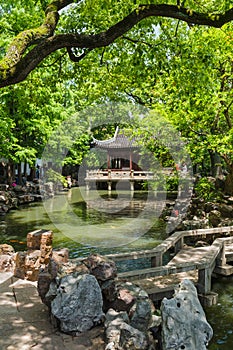 Yuyuan garden Garden of Happiness in center of Shanghai China