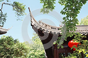 Yuyuan Yu Garden traditional architecture in Shanghai, China