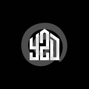 YZD letter logo design on BLACK background. YZD creative initials letter logo concept. YZD letter design
