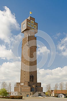 Yzer tower world war in diksmuide belgium