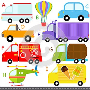 A-Z alphabets : Car / Vehicles / Transportation