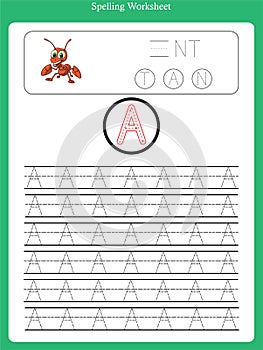 A-Z Alphabets Letter Tracing Practice for kids