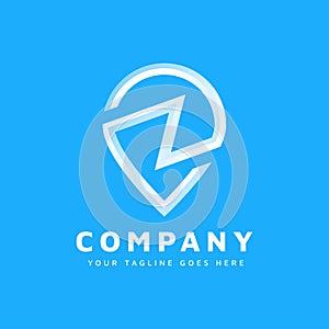 Z letter location logo | Location