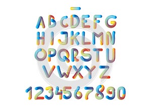 A-Z Typo Fatty Alphabets vector