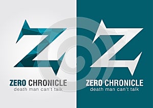 Z Zero Chronicle icon symbol from an alphabet letter Z. photo