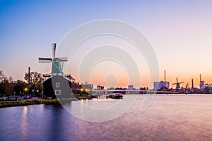 Zaanse Schaans at sundown.