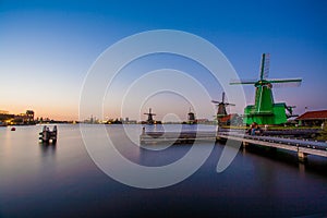 Zaanse Schaans at sundown.