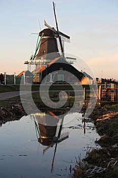 Zaanse Schans and its typical Dutch mills