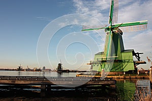 Zaanse Schans and its typical Dutch mills