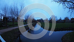 Zaanse Schans, Netherlands at Night