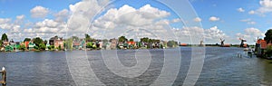 Zaanse Schans panoramic view.