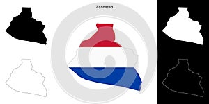 Zaanstad outline map
