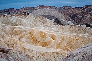 Zabriski Point in Death Valley National Park in California