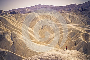 Zabriskie Point at Death Valley,California
