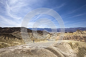 Zabriskie point, death valley, california, usa