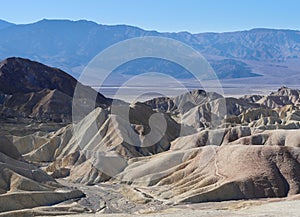 Zabriskie Point, Death Valley, classic viewpoint landscape