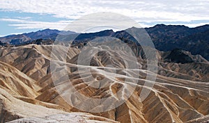 Zabriskie point in Death Valley National Park