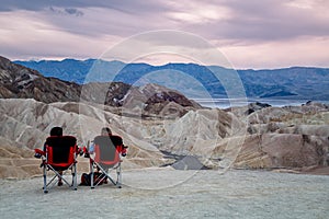 Zabriskie Point in Death Valley National Park in California