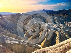 Zabriskie Point in Death Valley National Park California