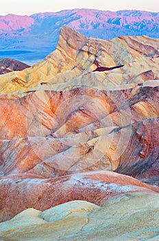 Zabriskie Point in Death Valley National Park in California, USA