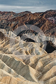 Zabriskie Point, Nevada, United States of America, Amargosa Range, Death Valley, Travel USA, Tourism, roadtrip, landscape, nature