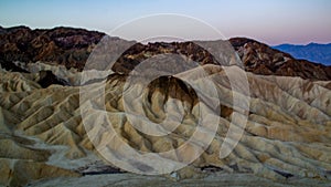 Zabriskie Point is a part of Amargosa Range located east of Death Valley in Death Valley National Park in California