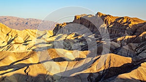 Zabriskie Point is a part of Amargosa Range located east of Death Valley in Death Valley National Park in California