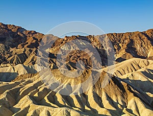 Zabriskie Point is a part of Amargosa Range located east of Death Valley in Death Valley National Park in California