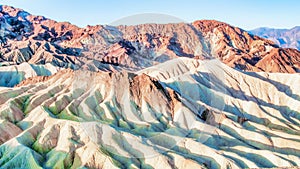 Zabriskie Point is a part of Amargosa Range located east of Death Valley in Death Valley National Park in California