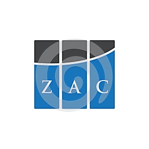 ZAC letter logo design on white background. ZAC creative initials letter logo concept. ZAC letter design photo